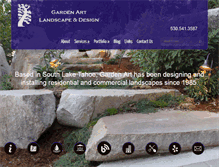 Tablet Screenshot of gardenarttahoe.com
